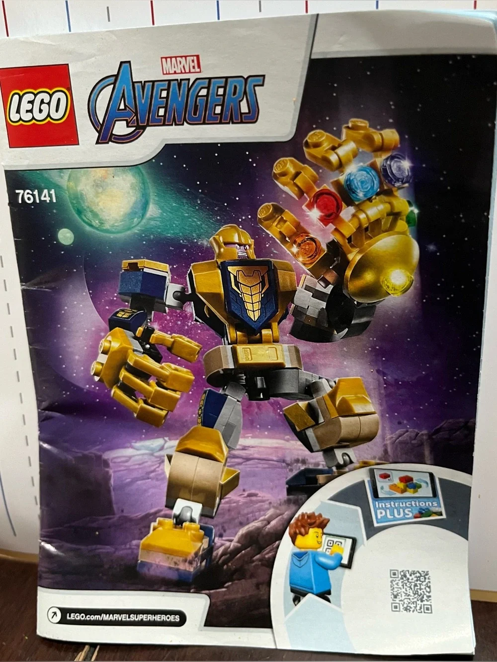 LEGO Marvel Avengers Super Heroes Gold & Black Robot Building Figure #76141